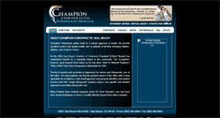 Desktop Screenshot of champion-chiropractic.com