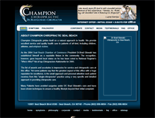 Tablet Screenshot of champion-chiropractic.com